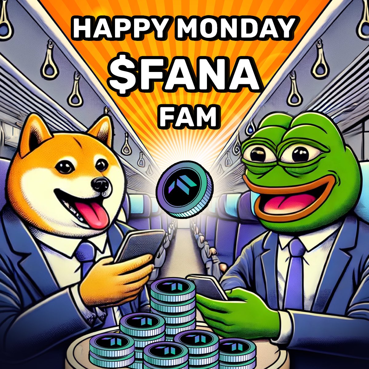 Happy Monday, $FANA fam! 🌟 Let’s kick off the week with some epic news and even better memes! What’s your goal for this week? 🚀 #Foolana #MondayMotivation