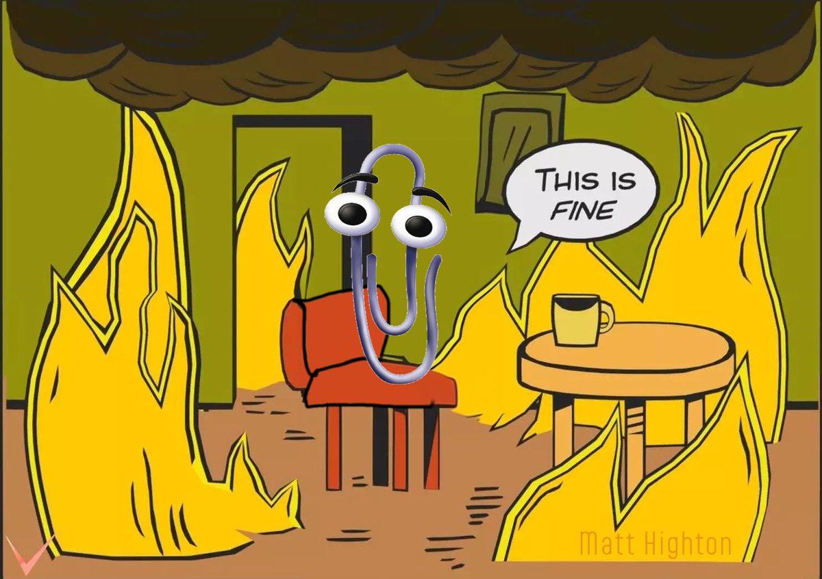 Opinion_Lushes's tweet photo. A week after the Microsoft end of days scare, we are reminded of an episode close to our hearts: For Clippy!
https://t.co/aBZoSiJdQx
#MicrosoftOutage #Clippy #MyLifeForYou #ThrowbackThursday #TBT https://t.co/7AN4KYC7fa