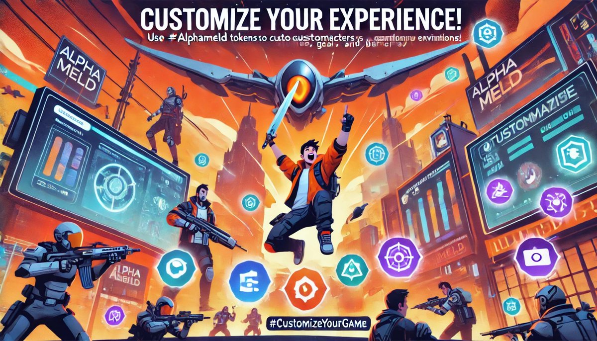 alphameld's tweet image. 🎮 Customize Your Experience! 

Use #AlphaMeld tokens to customize your characters, gear, and gameplay environments. 

Make your mark in a world where every detail can be tailored to your style. 🎨🕹️ 

#CustomizeYourGame #gaming #sol #blockchain #gamefi #game #solana…