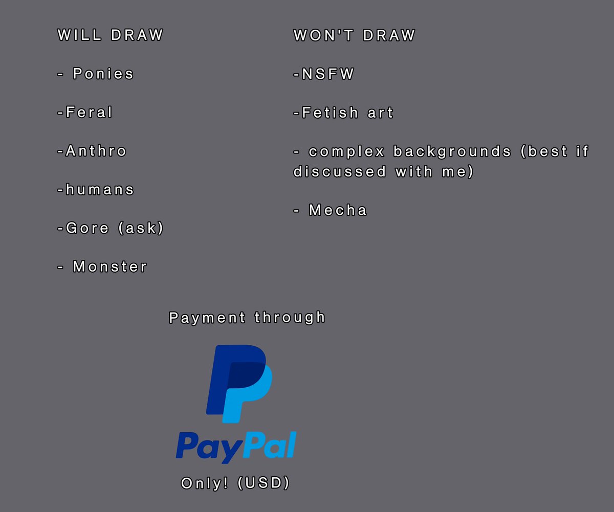 Witherslayer73's tweet photo. I finally made a new comms sheet https://t.co/rjzwNo2H1o