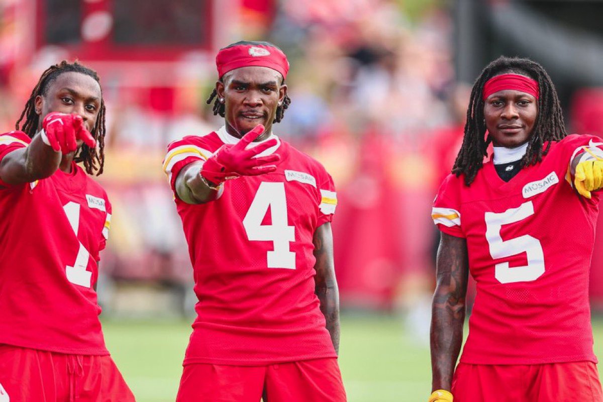 XAVIER WORTHY. RASHEE RICE. HOLLYWOOD BROWN. 

PATRICK MAHOMES IS ABOUT TO HAVE A LOT OF FUN.