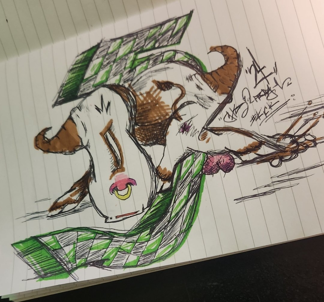 OxFive_'s tweet photo. Well at least I got one video done before my notepad turned into this #OX5 lolllll
#kick #pickkick #onelove #kickcommunity #graffiti #graffitiart #art #artisticexpression #expression https://t.co/sWvOgD2SEi
