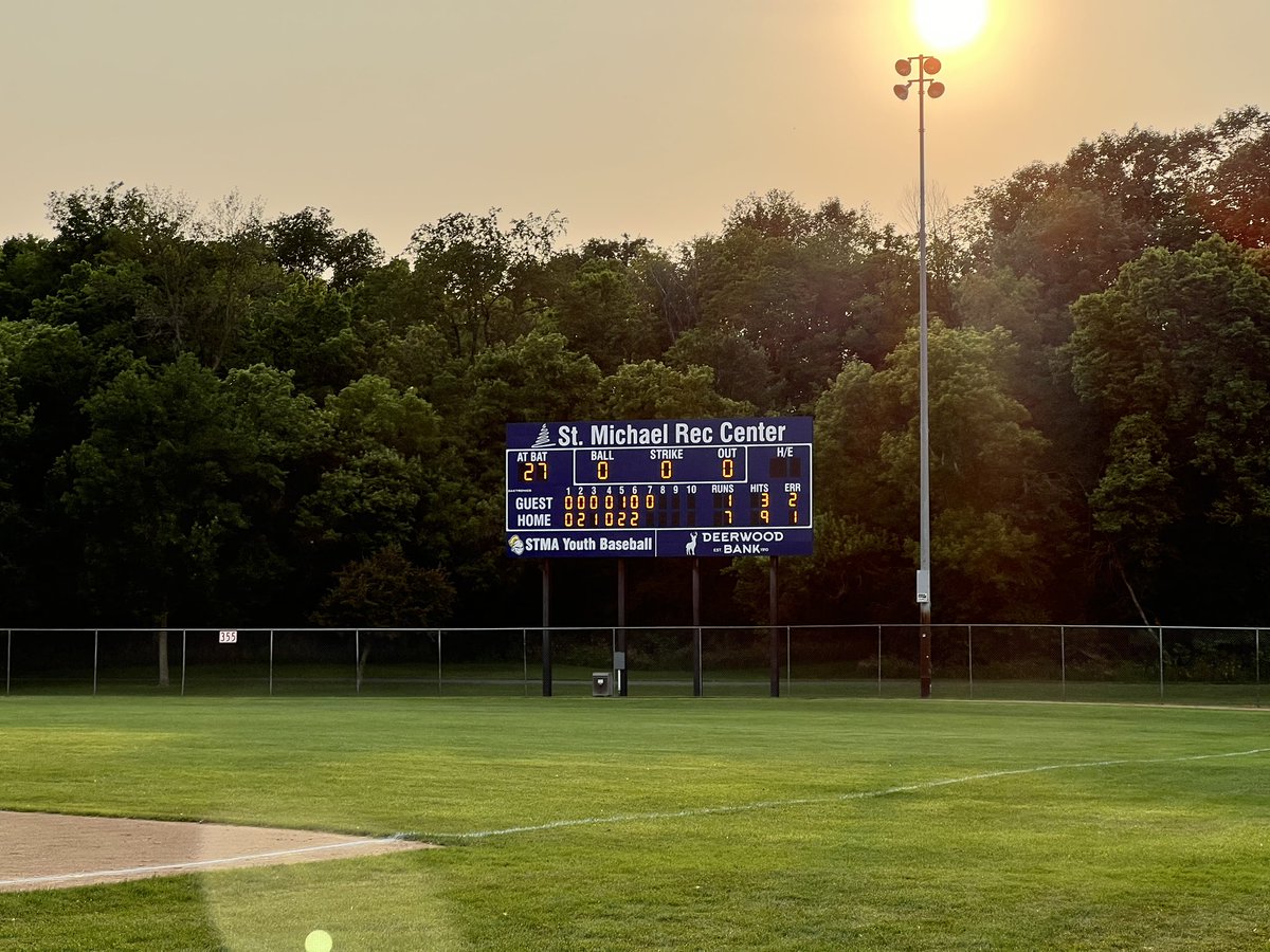<a href="/AngelsInTheFed/">St. Michael Angels</a> defeat the Silverbacks 7-1 as Shawn Motl pitched a CG  3 hit, 5K gem 💎. Angels played good defense &amp; strung timely hits together for a solid next to last game. Regular season finale this Thursday vs. MPLS Bombers.