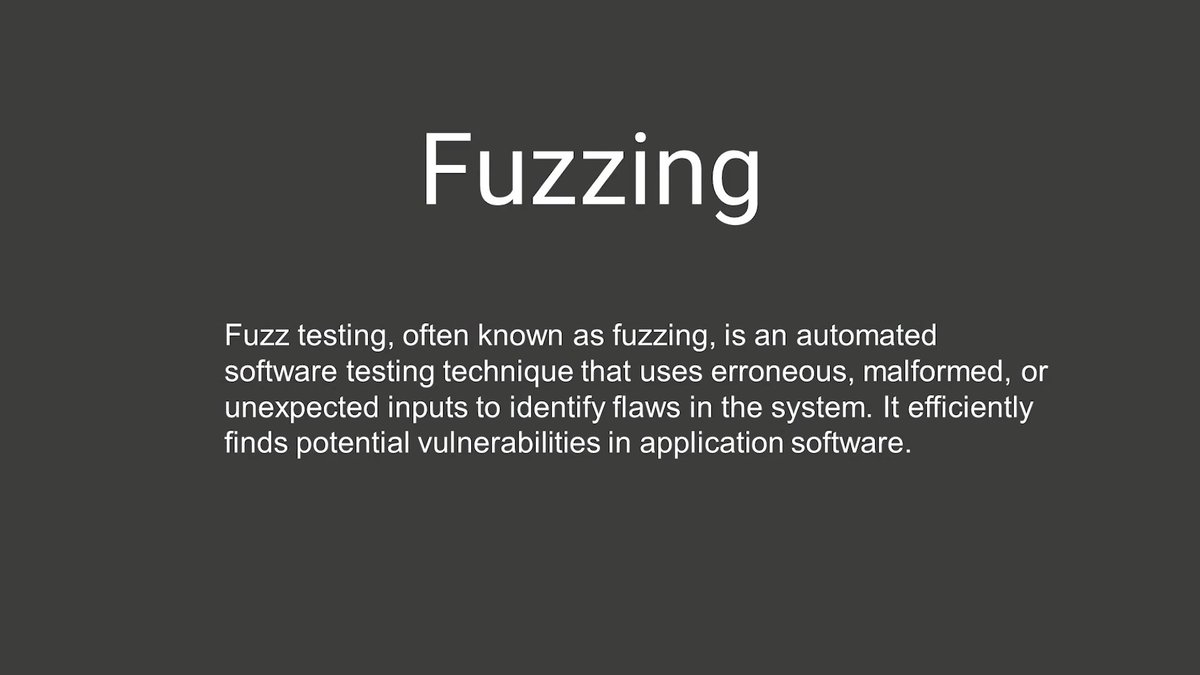 felix_hud's tweet image. Today I learned about Fuzzing, different types of fuzzers, how fuzzing works, and implementing fuzz tests. 🛠️🔍 Explored the advantages and disadvantages of fuzzing for security testing.

#LSPPDay52 #60DaysOfLearning2024 #LearningWithLeapfrog @lftechnology