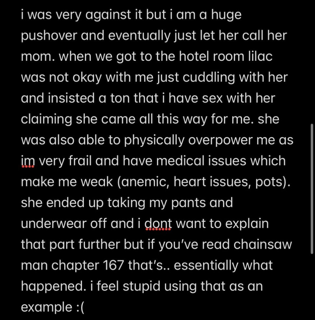 EyesOfTheGhost's tweet photo. I know a lot of people have blocked austin recently, but since I'm still a part of aatwt, I was asked to spread this message on his behalf. Especially if you are mutuals with Lilac, please read and share this thread https://t.co/cpw6Uck9XL