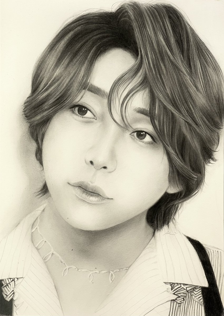 大森元貴 #MrsGREENAPPLE #鉛筆画 #pencildrawing
