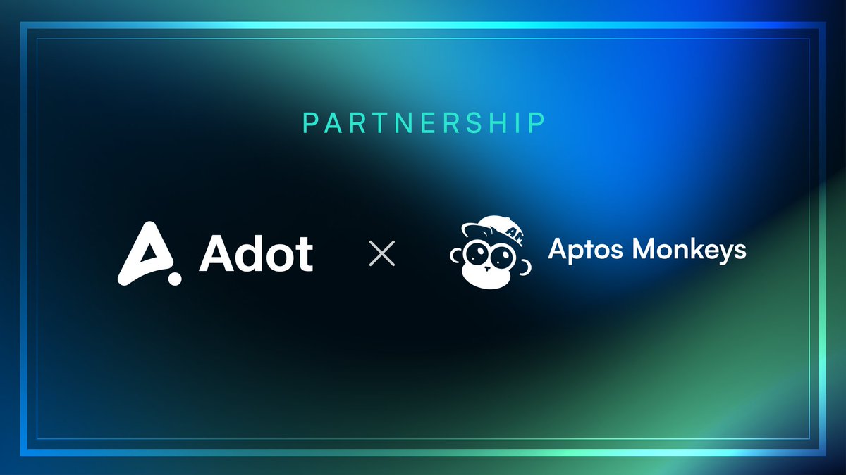 Adot_web3's tweet photo. We're excited to announce our collaboration with @AptosMonkeys ! 🐵

✅We're joining forces to bring you epic campaigns and community events ✨

✅Aptos Monkeys is taking over our Hot Search page! Get ready for some serious monkey business 🔍
This is just the beginning, fam. Stay tuned for BIG things!🔥

P.S. Don't know #AptosMonkeys?

These primates are the top bananas🍌in the @Aptos  jungle🌳, boasting the highest #NFT valuation on the chain.

#web3 #Aptos #Crypto