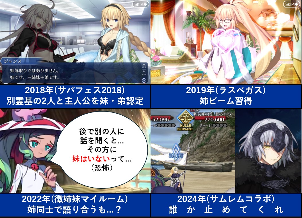 #FGO,#水着ジャンヌ
今の初心者は知らない

姉     な     る     者     の     恐     怖