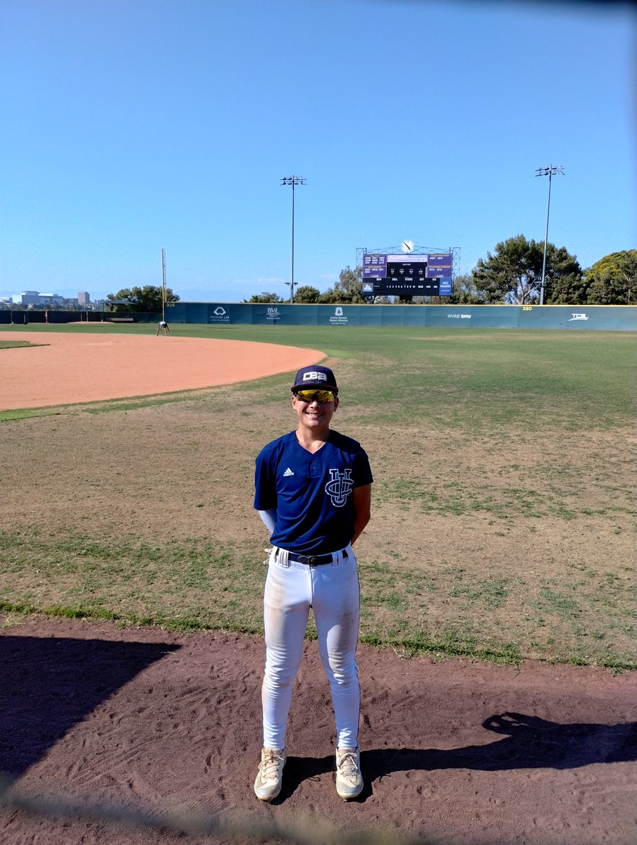 seancompton2027's tweet photo. 7/21/24 - Had a blast at the UCI Summer Prospect Camp today. Managed to reach base on all three AB's including this liner into left against a pitcher throwing 90. Thank you to all the awesome coaches at @UCIbsb who made the camp possible. https://t.co/VzrWQyZi29