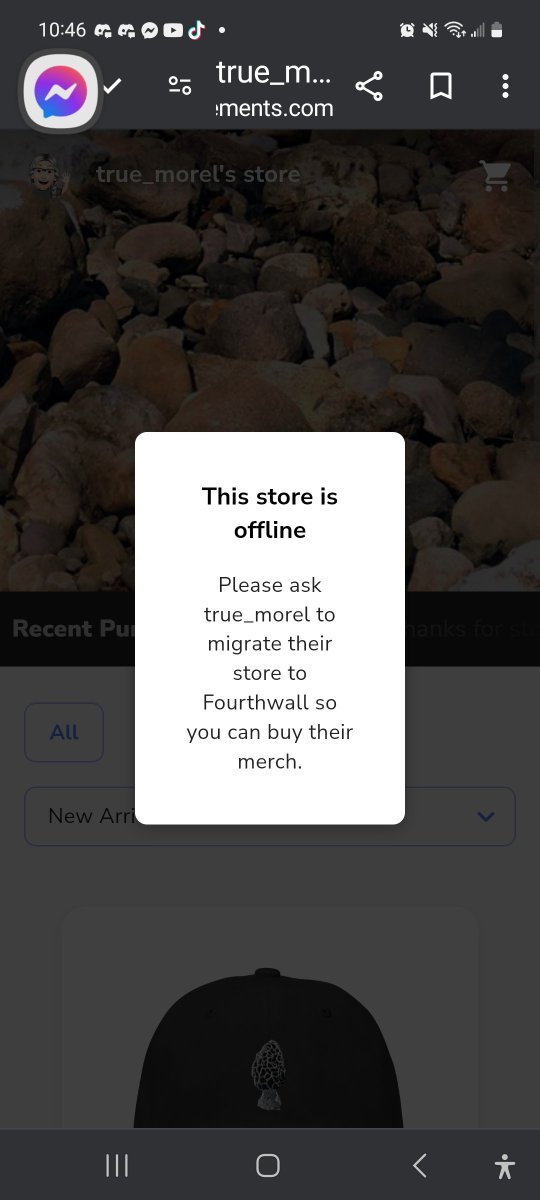 _CultureGeek_'s tweet photo. @True_Morel, Did you know that your merch page isn't viewable? https://t.co/kLSk3AH02D