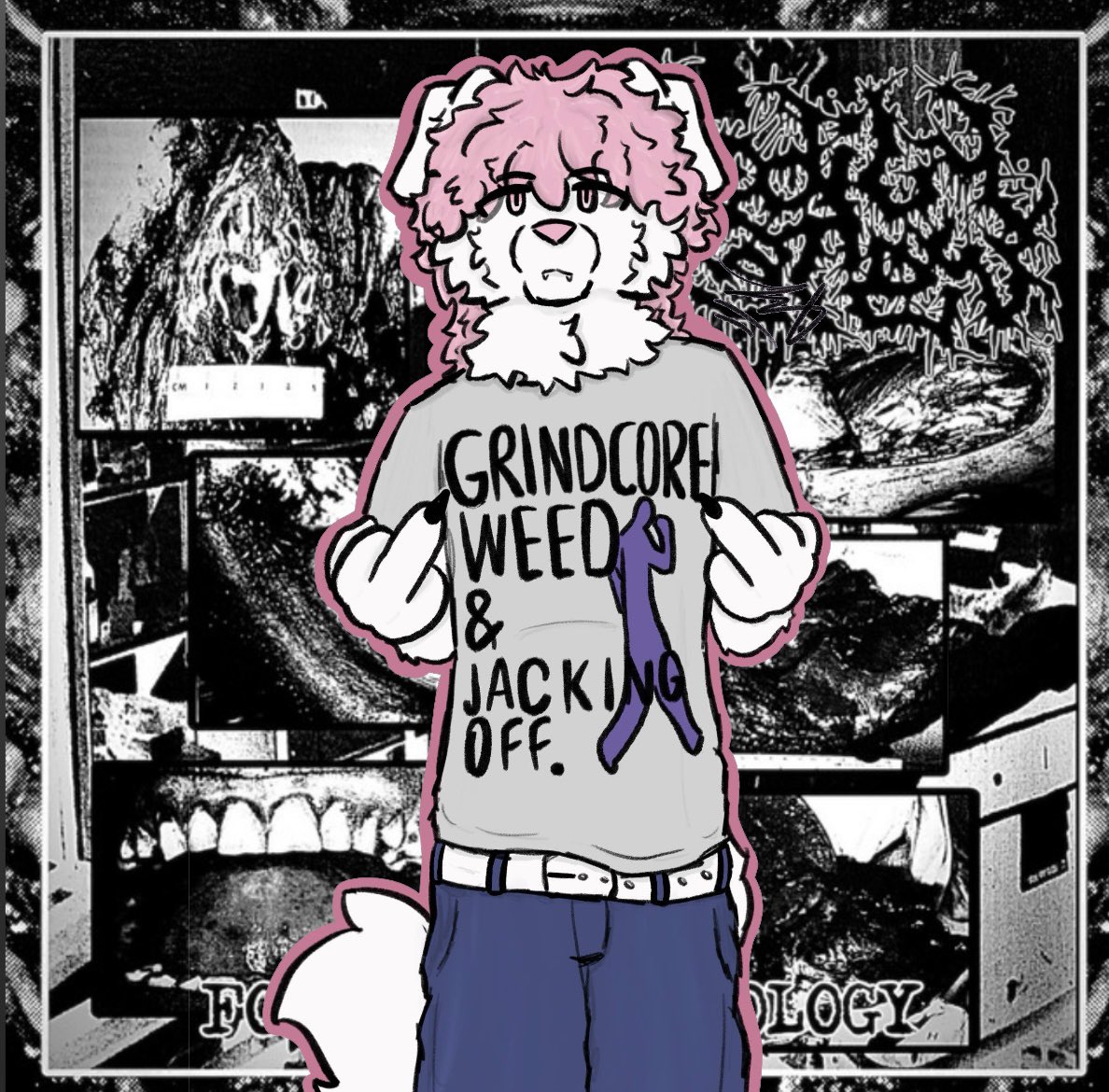 Homie made a luh drawing of mah sona 😝😝