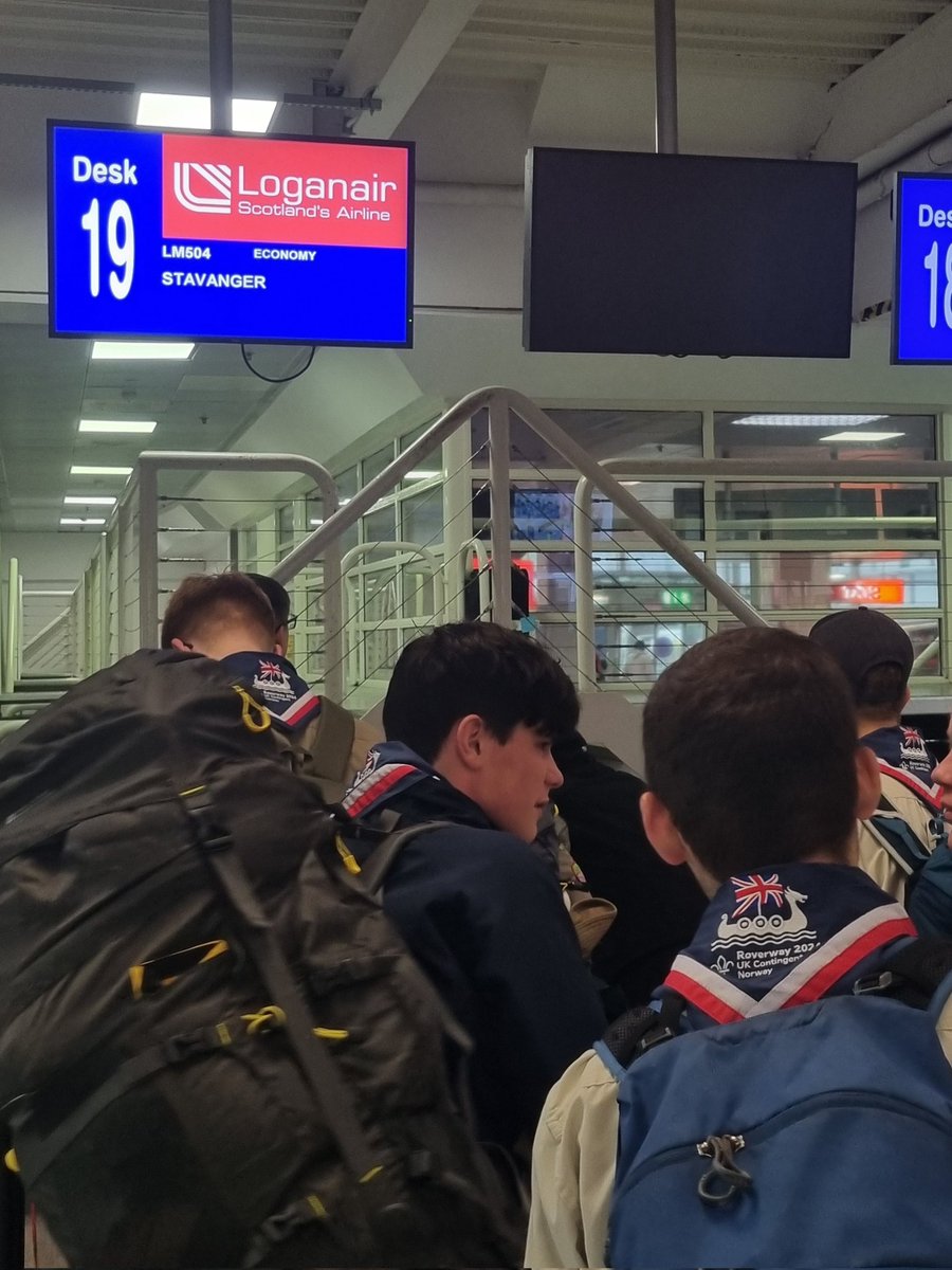 stubennett04's tweet photo. An early start but a brilliant morning at Newcastle Airport supporting our fantastic @UKContingent patrols heading to #Roverway2024! It's going to be an amazing adventure, can't wait to see and hear about all it! π³π΄ #northoftheordinary https://t.co/xUn8wFweLL