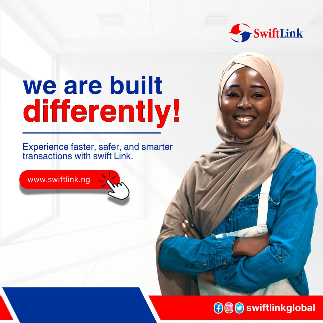 swiftlinkglobal's tweet image. Ready to take your business to the next level? SwiftLink&apos;s cutting-edge payment solutions are just a click away.

Sign up today at swiftlink.ng

For inquiries
Email connect@swiftlink.ng
Call 02097000562, 02097000563, 02097000564

#digitalpayment #swiftlink