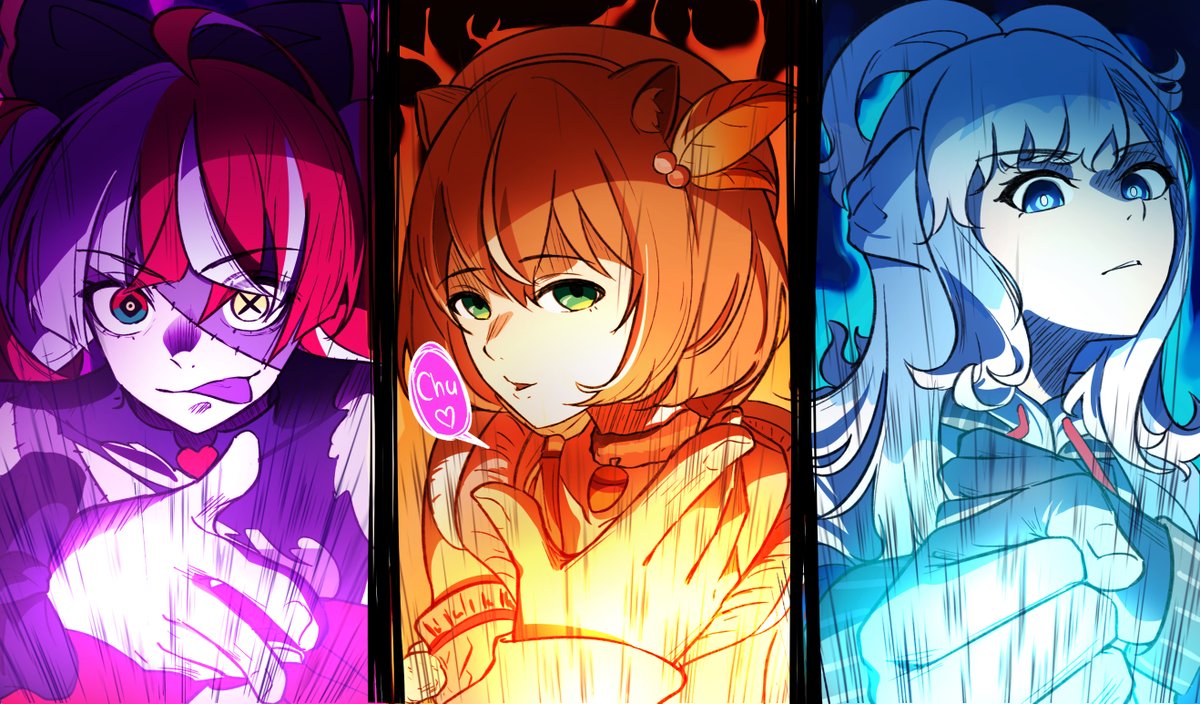 _anijaya's tweet photo. Each one of them are releasing 120% of their potential🔥

#iRISUtration #graveyART #AeruSeni https://t.co/m2dHK67Rfr