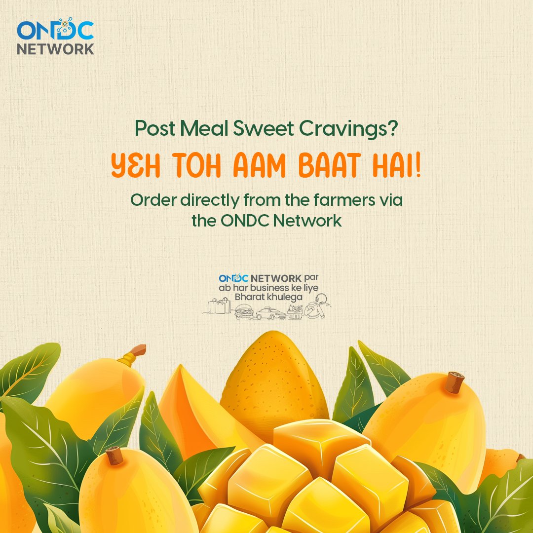 ONDC_Official's tweet photo. Mango Magic Anytime! 🌟
Savor the tropical taste of Lalam FPCL's Mango Bar from Kottayam, Kerala.
Just ₹50 for 100 gm of pure indulgence. 🥭✨
#MangoDay #MangoBar #ONDCNetwork
Order now: https://t.co/KHWYwliUbO
ONDC par ab har business ke liye Bharat khulega.
#ondc #DigitalIndia #everyonescommerce #BharatKhulega #mango #FPO
Rajesh Kumar Singh | Sanjiv Singh | Bejoy John | @anilarch | @NandanNilekani | @AdilZainulbhai | @rssharma3 | @buzzindelhi | @sureshksethi | @dilipasbe | @jaxayshah | @ramann_siva | @ashishchauhan | @pramodkvarma | @SujithNairK | @kumarraja1 | @KoshyTK | @shireeshjoshi | @jainvibhor | @sfacindia