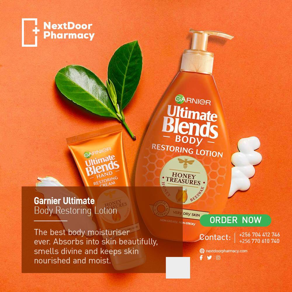 Are you tired of dull, dry skin? Say hello to Garnier Ultimate Body Restoring Lotion! 🌟🌟

This luxurious lotion is packed with nourishing ingredients that will leave your skin feeling soft, smooth, and hydrated. 💦💦

Say goodbye to dry patches.