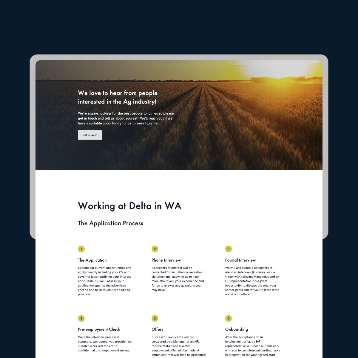 WE’RE LIVE 💻.  The brand new website for Delta Agribusiness WA is now live!  Go check it out now 📲 deltawa.com.au
