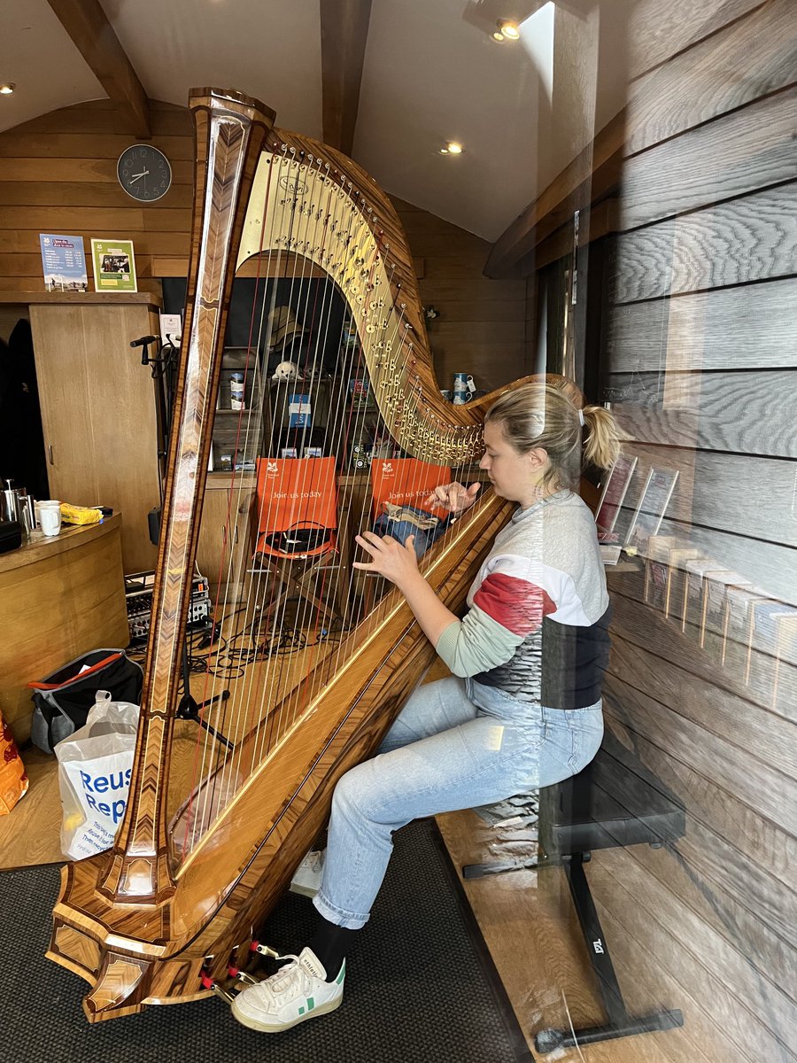 Petroc Trelawny (@petroctrelawny) on Twitter photo we had hoped to have harpist Emily Hoile outside - but the rain means we have fashioned a concert hall for her from the <a href="/nationaltrust/">National Trust</a> Lindisfarne ticket office. <a href="/BBCRadio3/">BBC Radio 3</a> we had hoped to have harpist Emily Hoile outside - but the rain means we have fashioned a concert hall for her from the <a href="/nationaltrust/">National Trust</a> Lindisfarne ticket office. <a href="/BBCRadio3/">BBC Radio 3</a>