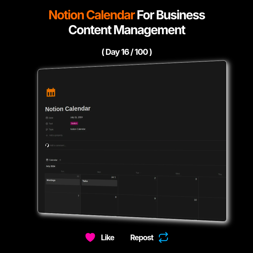 Notion Calendar was launched on Jan 17, 2024.

It's new.

AND it's better than Google Calendar.

4 features that make your business workflow extremely powerful to use :🧵