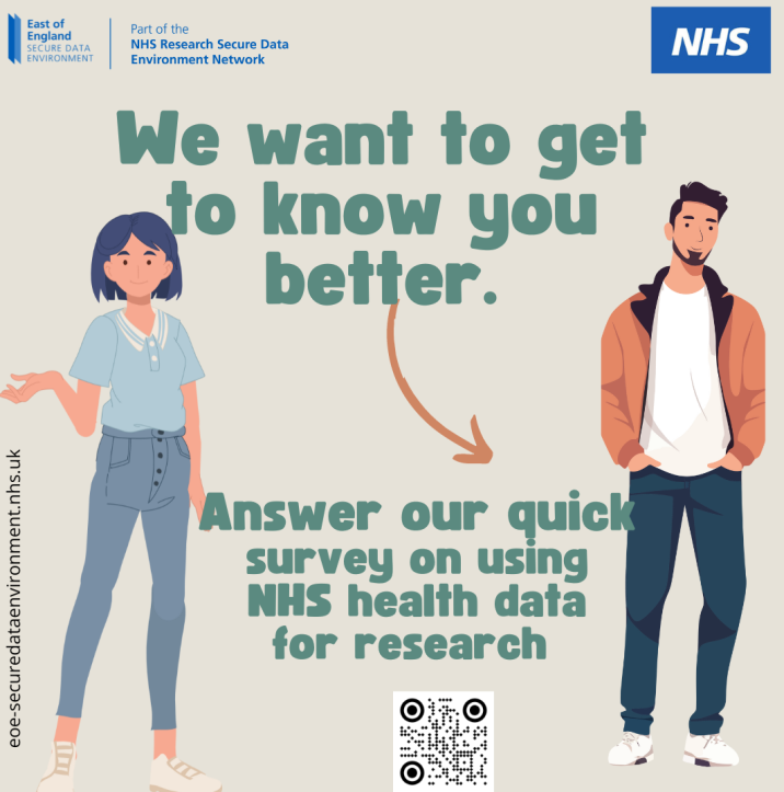 HealthyHubEastHerts (@healthyhubeh) on Twitter photo The <a href="/NHSEastEngland/">NHS East of England</a> is developing a Secure Data Environment (SDE) to support vital health and care research using NHS patient data. To ensure this initiative aligns with the community's views a public survey is now available forms.office.com/e/Z78PiacwQ7 #NHS #research #NHSResearch The <a href="/NHSEastEngland/">NHS East of England</a> is developing a Secure Data Environment (SDE) to support vital health and care research using NHS patient data. To ensure this initiative aligns with the community's views a public survey is now available forms.office.com/e/Z78PiacwQ7 #NHS #research #NHSResearch