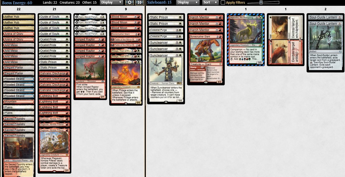 TrashBoat321123's tweet photo. Made the finals of the sunday night modern challenge with this boros energy list I'll be playing in the RCQ szn, list is cracked

Lost in the finals to the person I copied my list from xD https://t.co/GOWHNFGA95