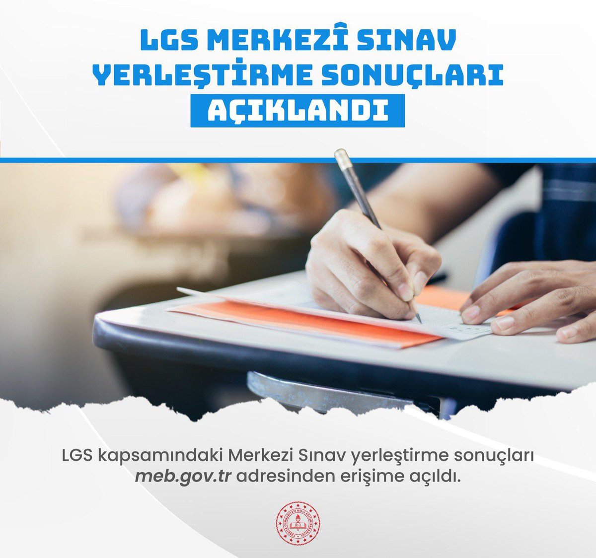 mugla_mem's tweet photo. 📣Liselere Geçiş Sistemi (LGS) Kapsamındaki Merkezî Sınav Yerleştirme Sonuçları Açıklandı

👉🏻 https://t.co/KqVhWbjc3o

@tcmeb @Yusuf__Tekin @tcmuglavaliligi @idrisakbiyik @emrecay55 https://t.co/Y7HEbKq3ct