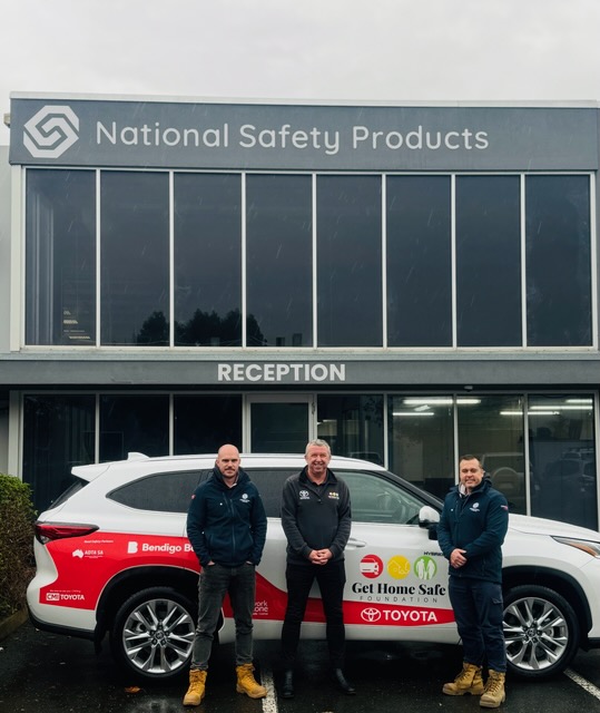 We are thrilled to welcome National Safety Products as our newest partner. NSP has the same safety values as us, so we welcome them to the Get Home Safe Foundation family as we continue to fight against road toll.