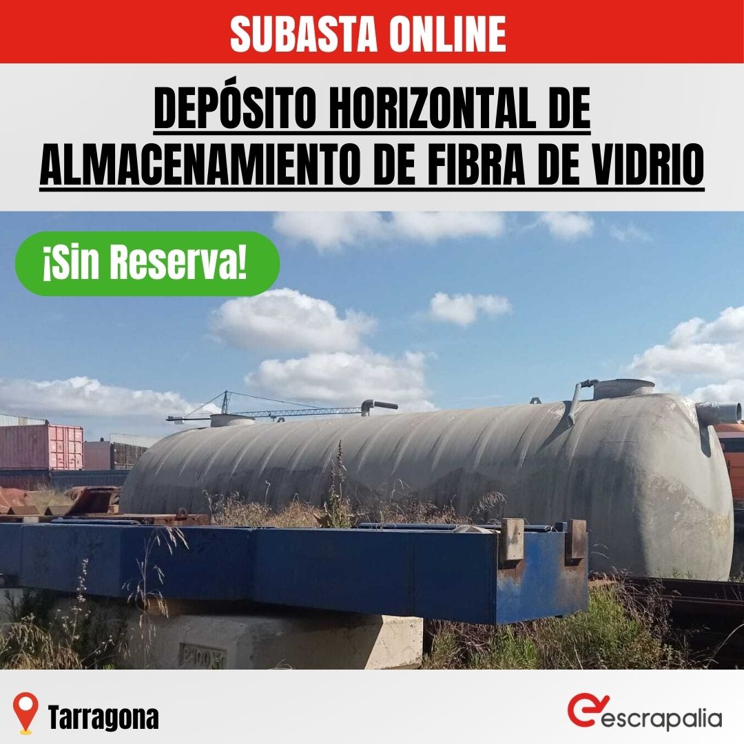 🚨 ¡Sin precio mínimo de venta para adjudicar! Subasta online de un depósito Horizontal de Fibra de Vidrio. Con una capacidad de almacenaje de 37.48 m³. ¡Echa un vistazo a la subasta! 🌟🔧 bit.ly/3Y4IJua

#SubastaOnline #DepósitoDeFibra #Oportunidad #Almacenaje