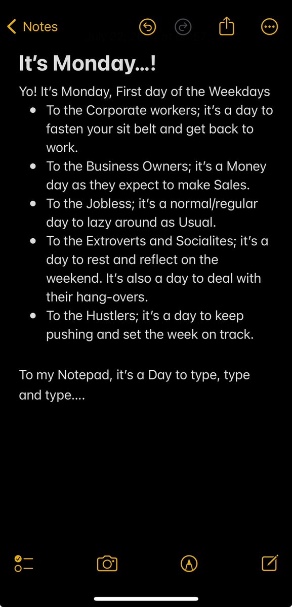 #Monday ✍🏻