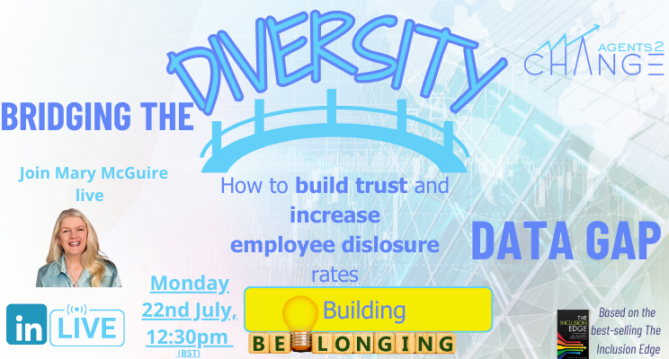 MarytmcGuire's tweet image. Today I'll be delving into the tricky issue of collecting diversity data from employees, who feel reticent about sharing it.  Want to know more?  Join me at 12.30pm to find out more:  zurl.co/t7Sk 
#DEI #Diversitydata #Inclusiveculture #theinclusionedge #agents2change