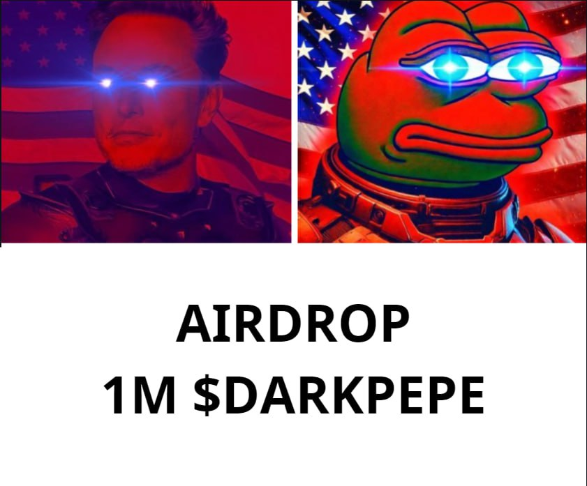 DarkPepe will airdrop 1M token $DARKPEPE for ppl who follow these steps below

- Follow <a href="/DarkPepeX/">Dark Pepe</a> and <a href="/IDOsolme/">IDO SOL</a>

- Like, retweet, tag 3 friends and tweet under this post with this content: "DarkPepe will flip the others Dark" for spreading this great project

- Drop sol wallet