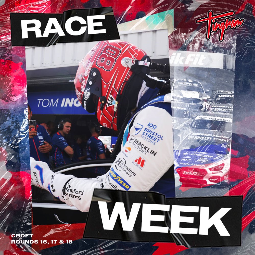 Tomingram80's tweet image. Summer Break ✅ Must be... RACE WEEK! 👊 @Excelr8M @BristolStMotors @HansfordSensors @MaironFreightUK #RaceWeek #BTCC #CroftCircuit #Tingram