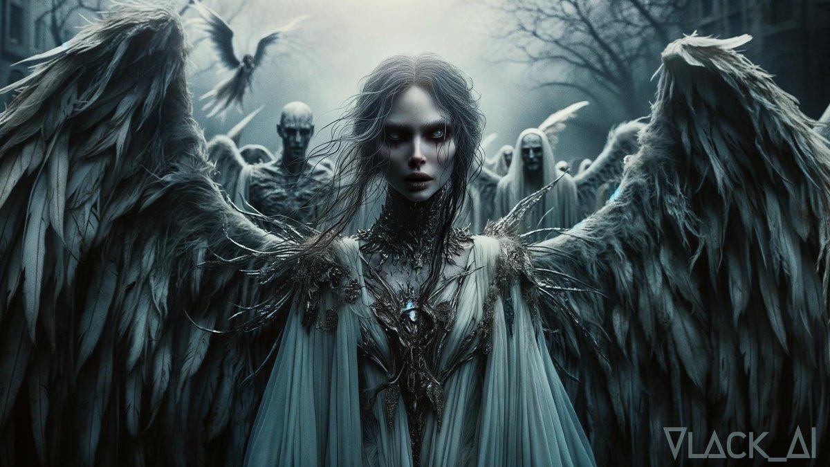 Vlack_AI's tweet photo. Ever wondered how you know when you're going to hell? It is the Archangels and their retinue of minions who are in charge of taking you to the gates of hell. #Art #IAart #AIArtwork #AIArtGallery #ArtistOnTwitter #AIArtworks #photography #viral #artsviral #aiartist #AIArtCommuity https://t.co/60ss8Hl5rs