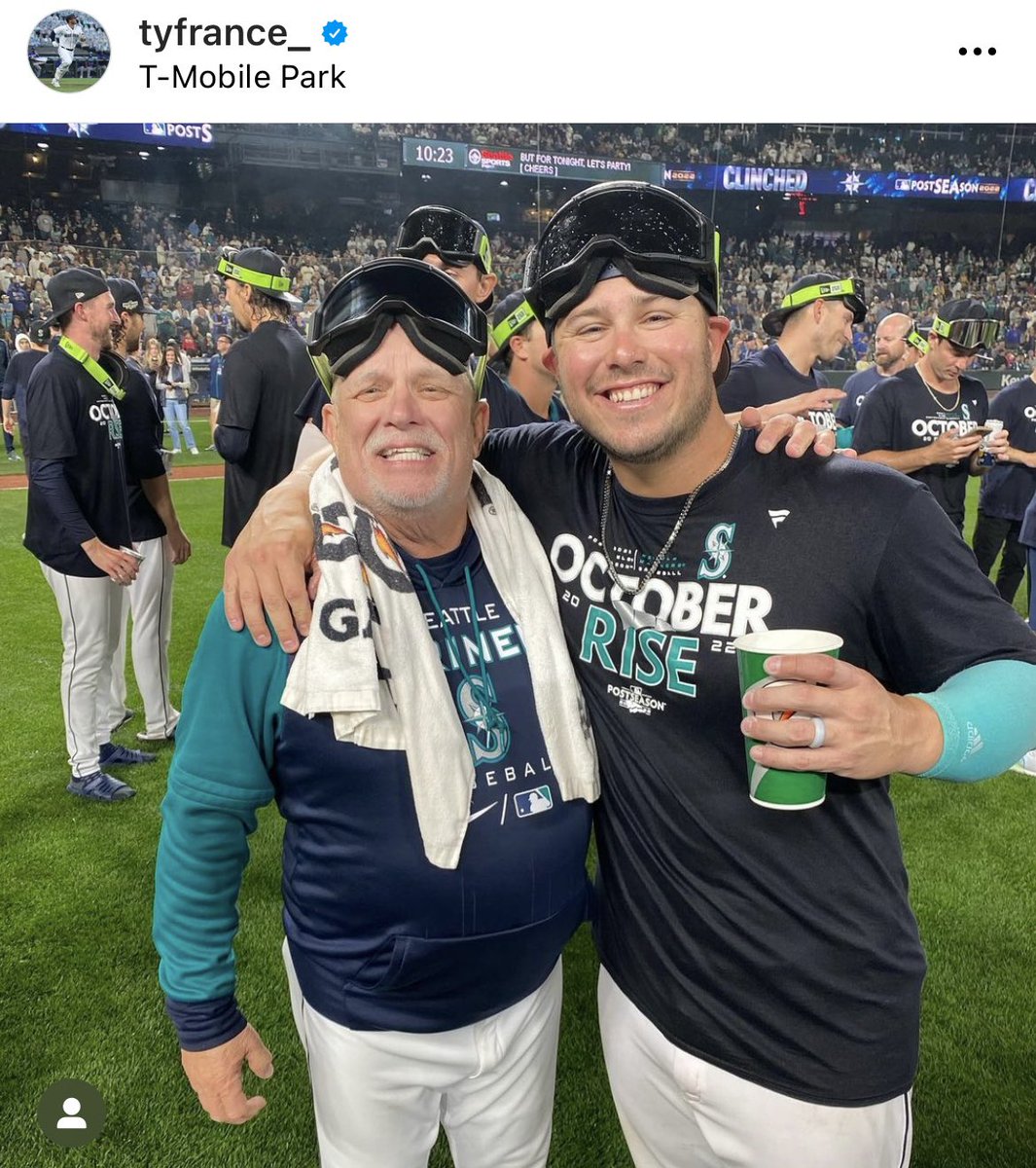 LookoutLanding's tweet photo. I don’t know if this is the end of the road for Ty France and the Mariners. But I do know I’ve enjoyed the journey. https://t.co/hhiEhS88hY