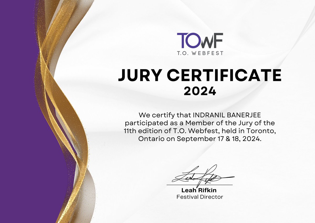 indranilreels's tweet image. Thank you @towebfest authority , (Canada) for this honor 🎖😊

#towebfest #jury #filmfestivaljudge #canadianscreenawards #canada #toronto #indranilbanerjee #filmmaker #kolkata #Oscar #india #tollywood #filmfestival #international #films #movies #cinema #officialselection