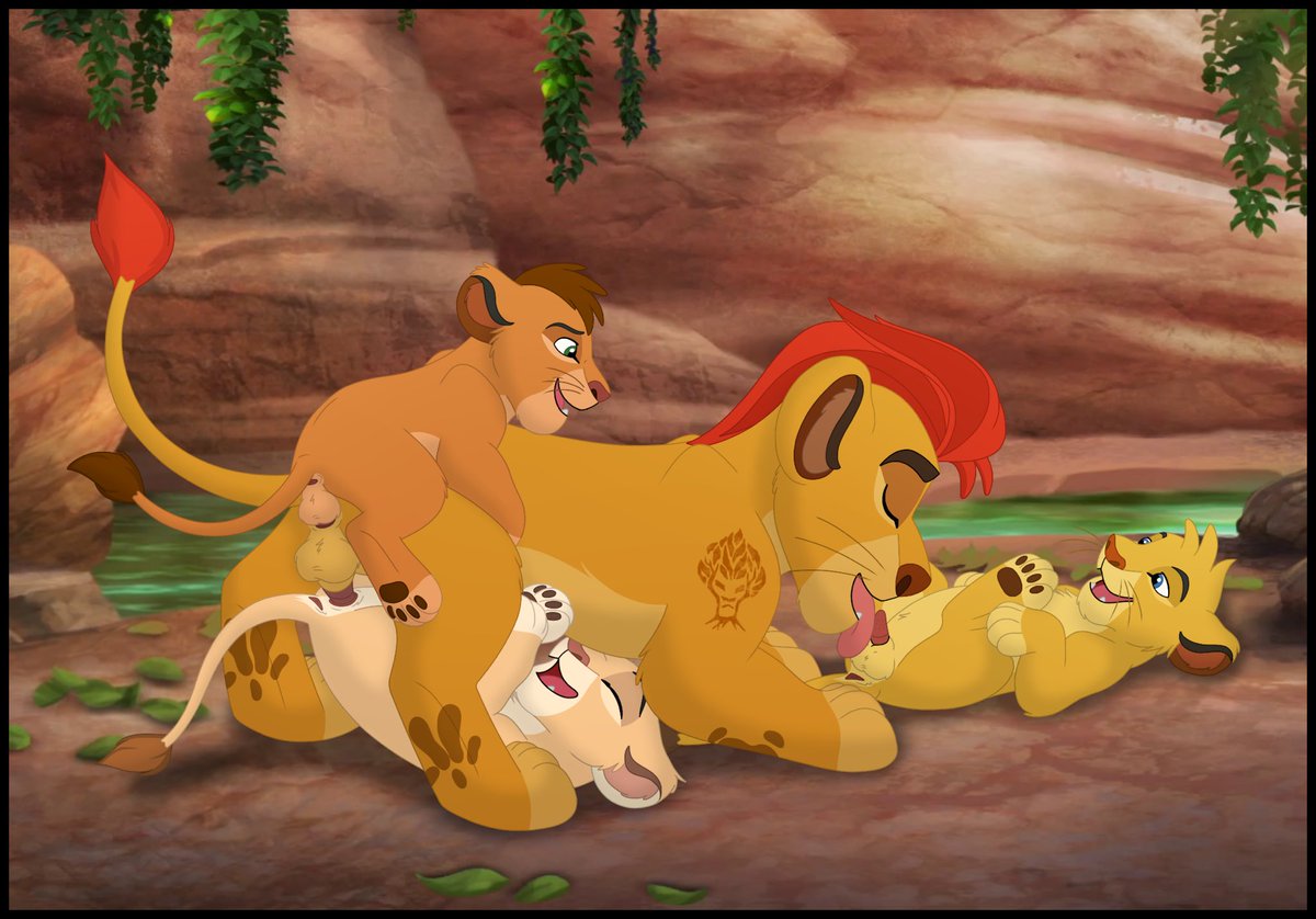 ArtKaion's tweet photo. A few months ago Disney Junior released a video about Kion and some cubs which is basically a sex education lesson xD it's not clear whose kids they are but they are adorable and of course Kion wasn't going to miss the opportunity to teach them a little more ;) https://t.co/inbSp6q6h8