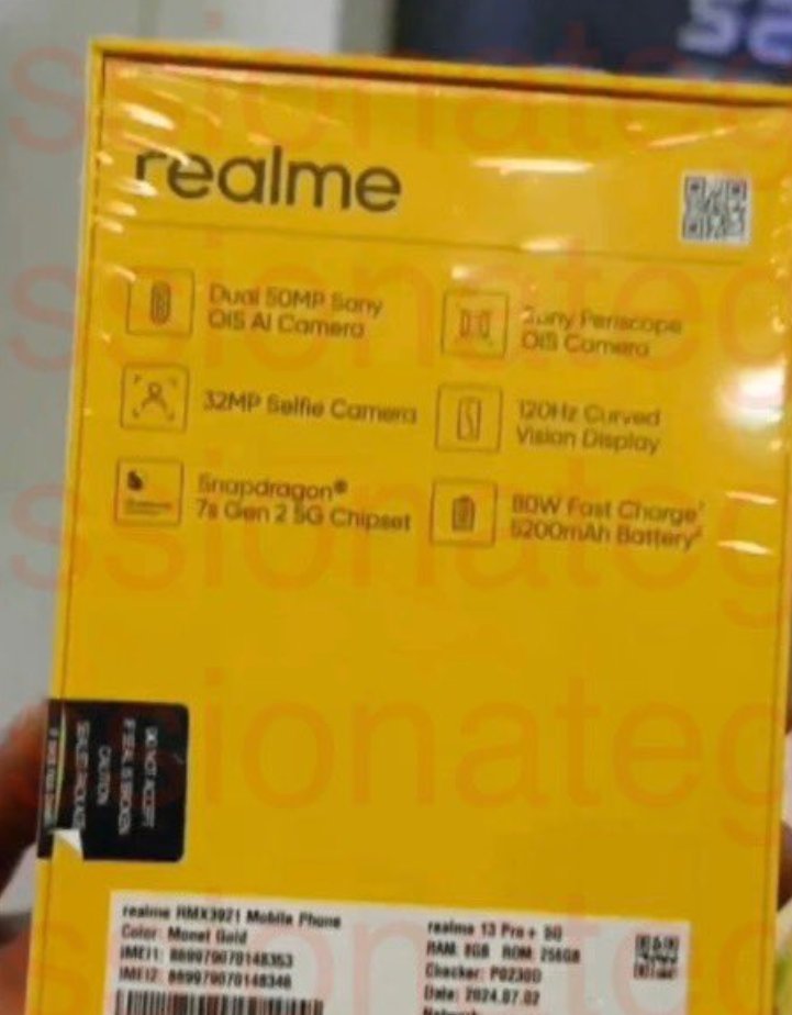 MyMobile_India's tweet photo. Realme 13 Pro+ Specs and Launch Details Leaked Ahead of July 30 Release
Read Here: https://t.co/0w136uVlI7
#realme #realme13pro #realme13proseries #realmeusers #technews #mymobileindia https://t.co/ZCX8ONhupT
