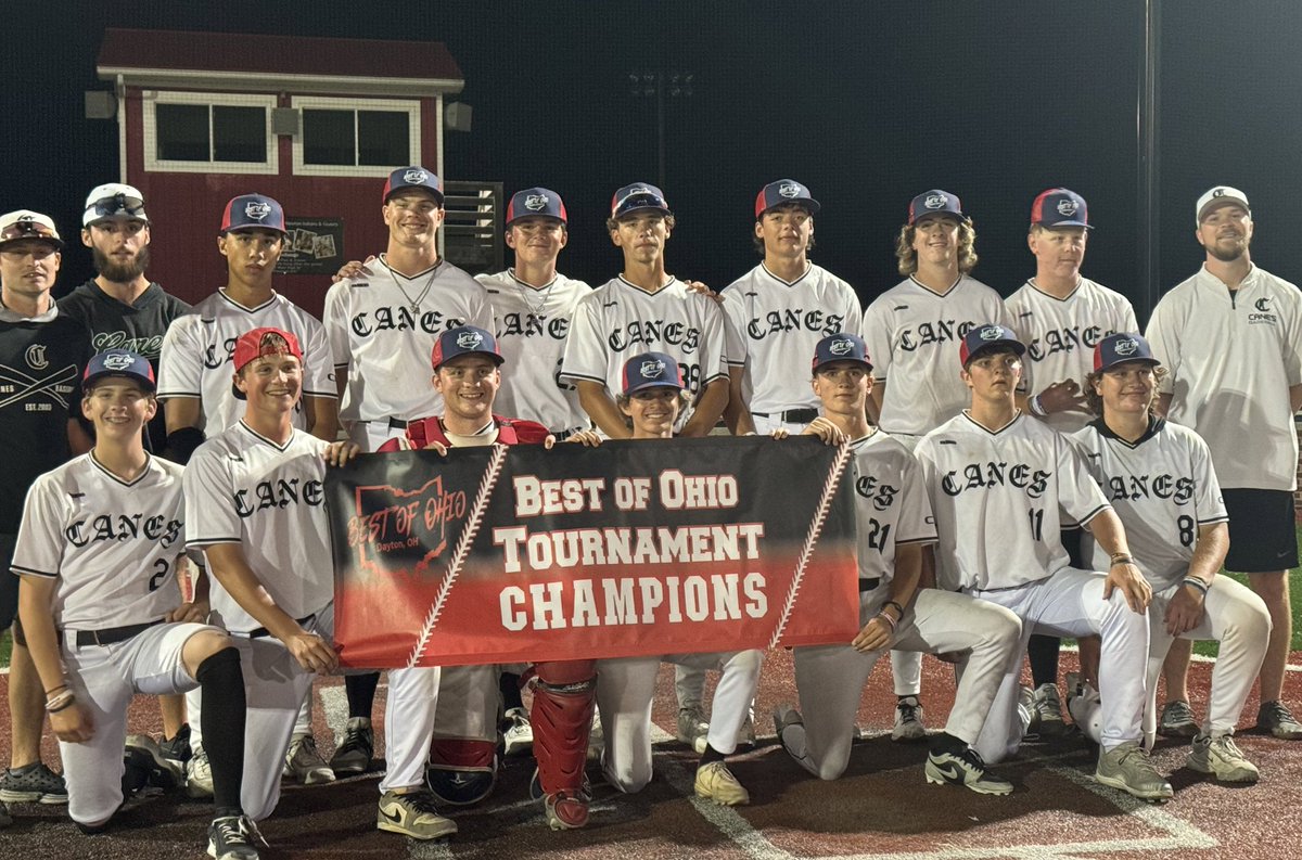 Congratulations to the 16U Canes Baseball (Corbett) on winning the “17/18U Best Of Ohio Championship” 🏆