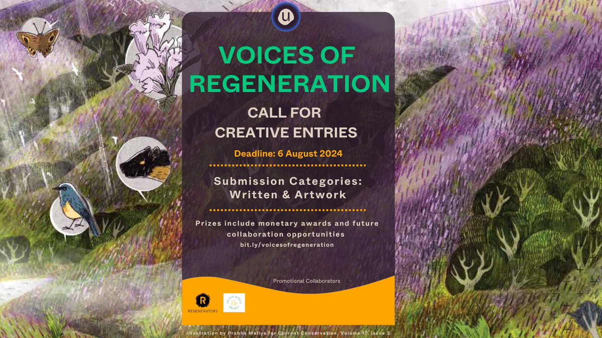 What does regeneration mean to you? Join <a href="/_unearthodox/">Unearthodox</a>'s Call for Creative Entries and share your ideas and vision through writing, visual art, or
auditory pieces. Submit your work here: unearthodox.org/2024/06/landin… 
#VoicesOfRegeneration #RegenerativeFutures