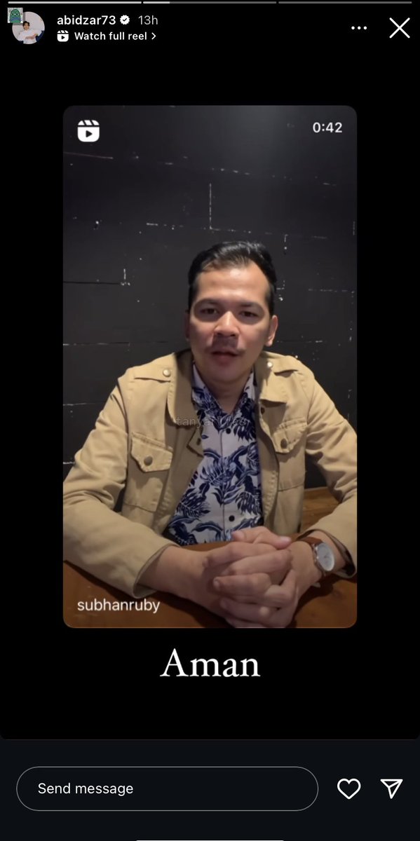 💚 Ruby udah klarif minta maap aja, sebelum dicari Abidzar sering banget reply Asbun ke org org di X, ngatain orang orang di X seenak jidat 🥲, yang 1 Arkan belom menampakkan diri, sepertinya pengen dijemput Abidzar 🥴