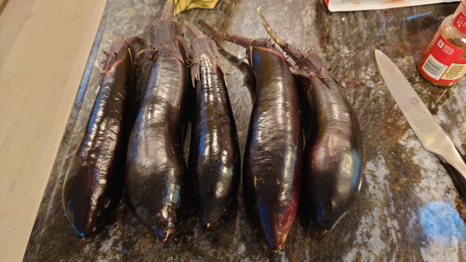 These eggplants came from my backyard! https://t.co/IIzWDoTXtc