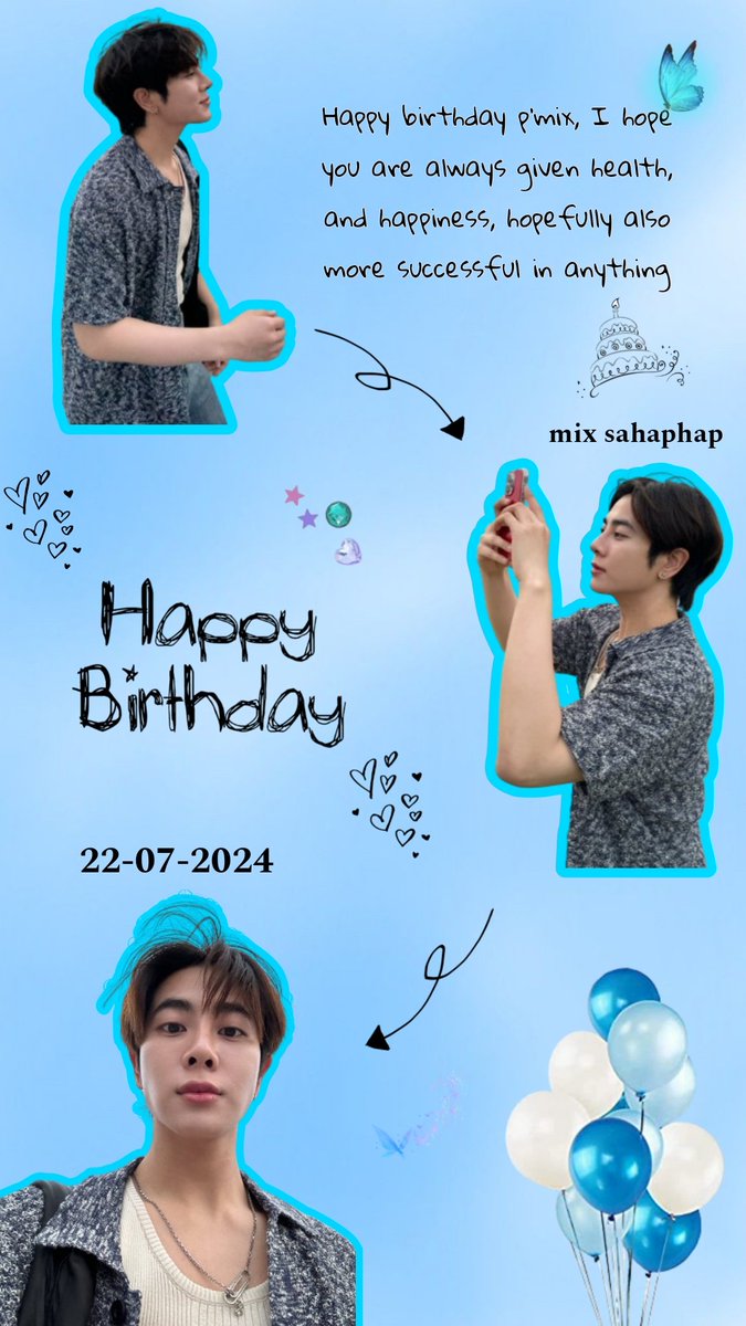 arabbellautami's tweet photo. Happy birthday p'mix, I hope you are always healthy, happy, always successful and lucky in whatever you do 🥰💙

@wixxiws
#mixxiw
#OurWonderful26Mixxiw
#ส่วนผสมของมิกซ์ https://t.co/sxl5jsU15o