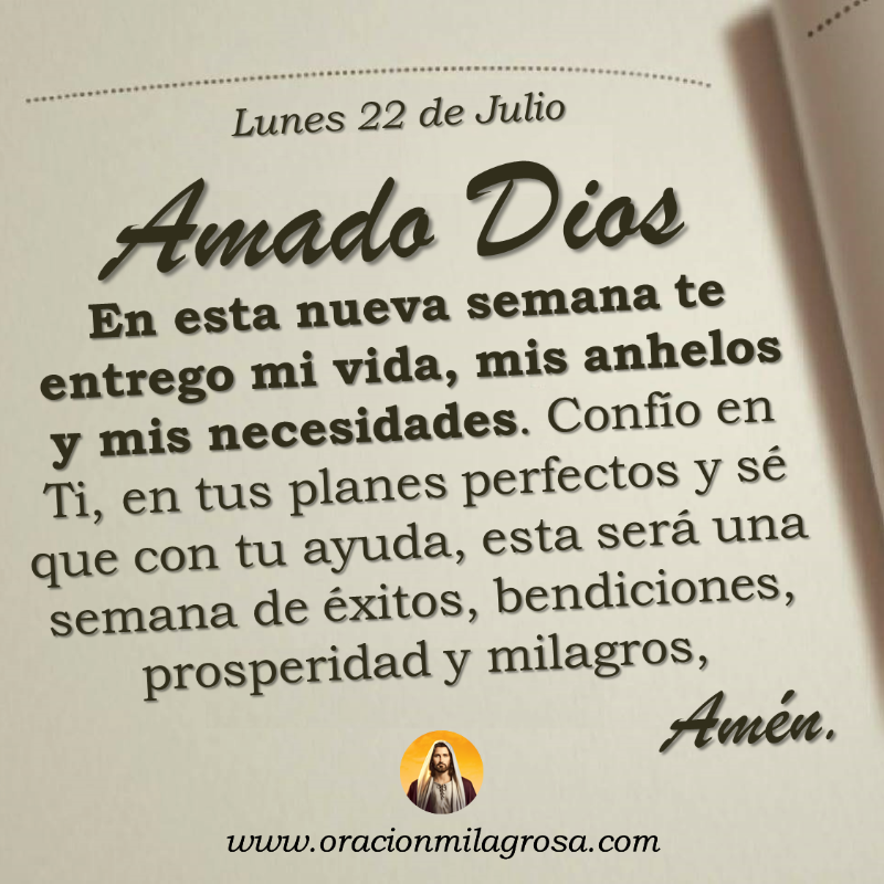 oracion_milagro's tweet photo. Oración para el lunes 22 de julio de 2024: https://t.co/2cdaZW20U8