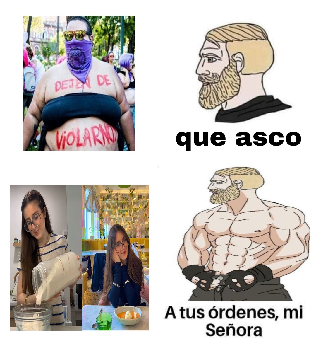 NoVive_Socialis's tweet image. Hombres ¿Prefieren a una feminista o a Roro?