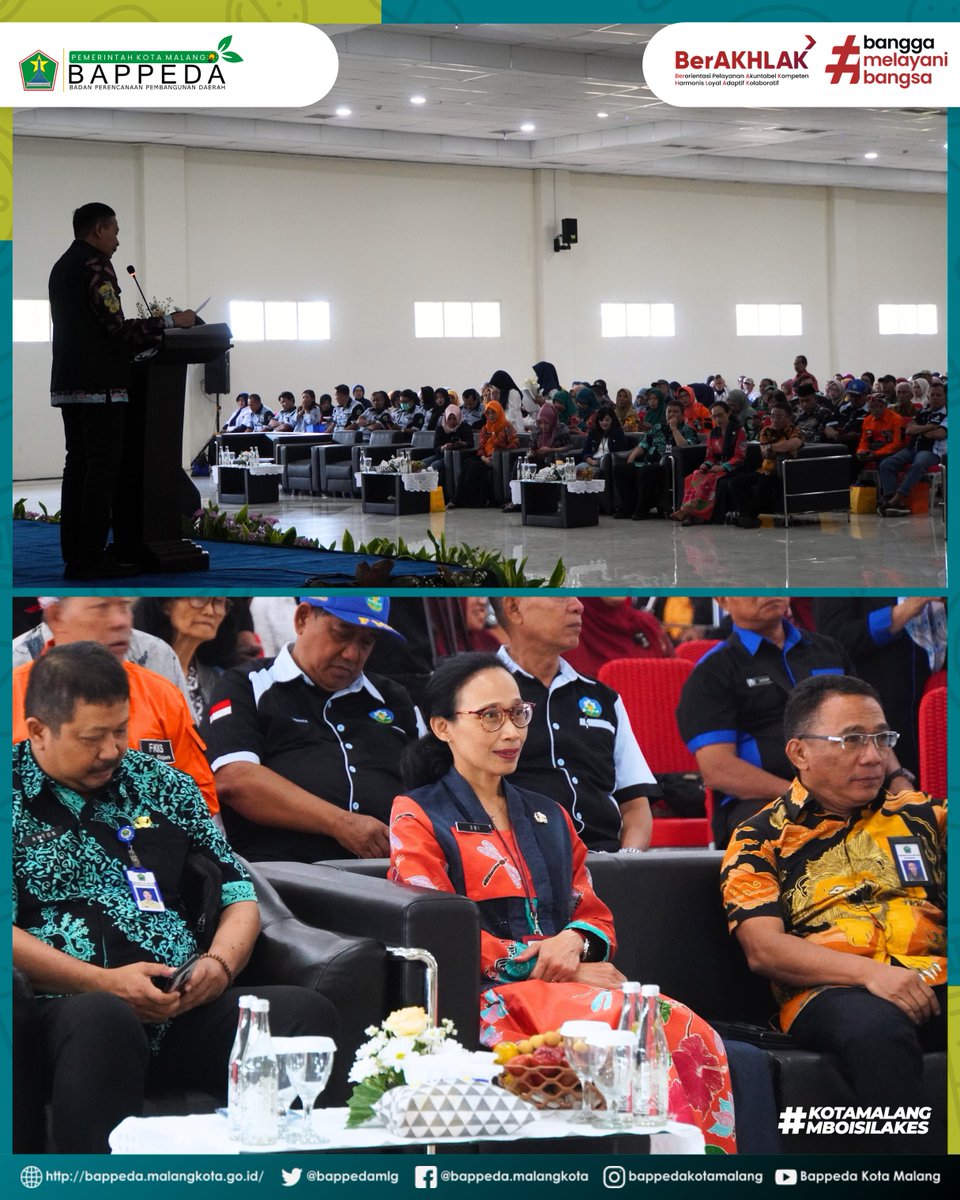 bappedamlg's tweet photo. #NawakNgalam &amp; #NawakPerencana
Kepala Badan Perencanaan Pembangunan Daerah menghadiri kegiatan Gebyar Kota Sehat Kota Malang Tahun 2024 serta Penganugerahan Penghargaan Lomba Forum Komunikasi kelurahan Sehat (FKKS) dan Pokja Kelurahan Sehat se-Kota Malang.
#Pemkotmalang
#Bappeda https://t.co/j3oBTVKZH2