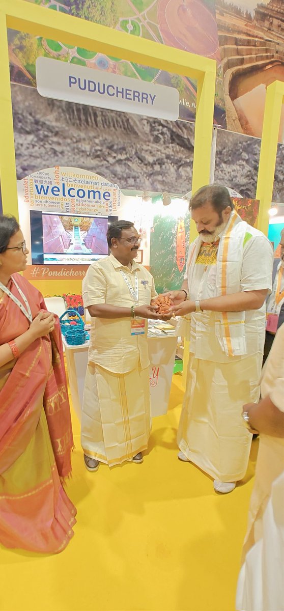 tourismpondy (@tourismpondy) on Twitter photo Proud Moments : Hon'ble Minister of State for Tourism at Puducherry Kiosk at UNESCO #WHC24
<a href="/TheSureshGopi/">Suressh Gopi</a> <a href="/tourismgoi/">Ministry of Tourism</a> <a href="/incredibleindia/">Incredible!ndia</a> <a href="/PIBTour/">PIB Tourism</a> <a href="/PIB_India/">PIB India</a>
<a href="/vakillakshmi/">K.Lakshminarayanan</a> <a href="/VISITPUDUCHERRY/">VISIT PONDICHERRY</a> Proud Moments : Hon'ble Minister of State for Tourism at Puducherry Kiosk at UNESCO #WHC24
<a href="/TheSureshGopi/">Suressh Gopi</a> <a href="/tourismgoi/">Ministry of Tourism</a> <a href="/incredibleindia/">Incredible!ndia</a> <a href="/PIBTour/">PIB Tourism</a> <a href="/PIB_India/">PIB India</a>
<a href="/vakillakshmi/">K.Lakshminarayanan</a> <a href="/VISITPUDUCHERRY/">VISIT PONDICHERRY</a>