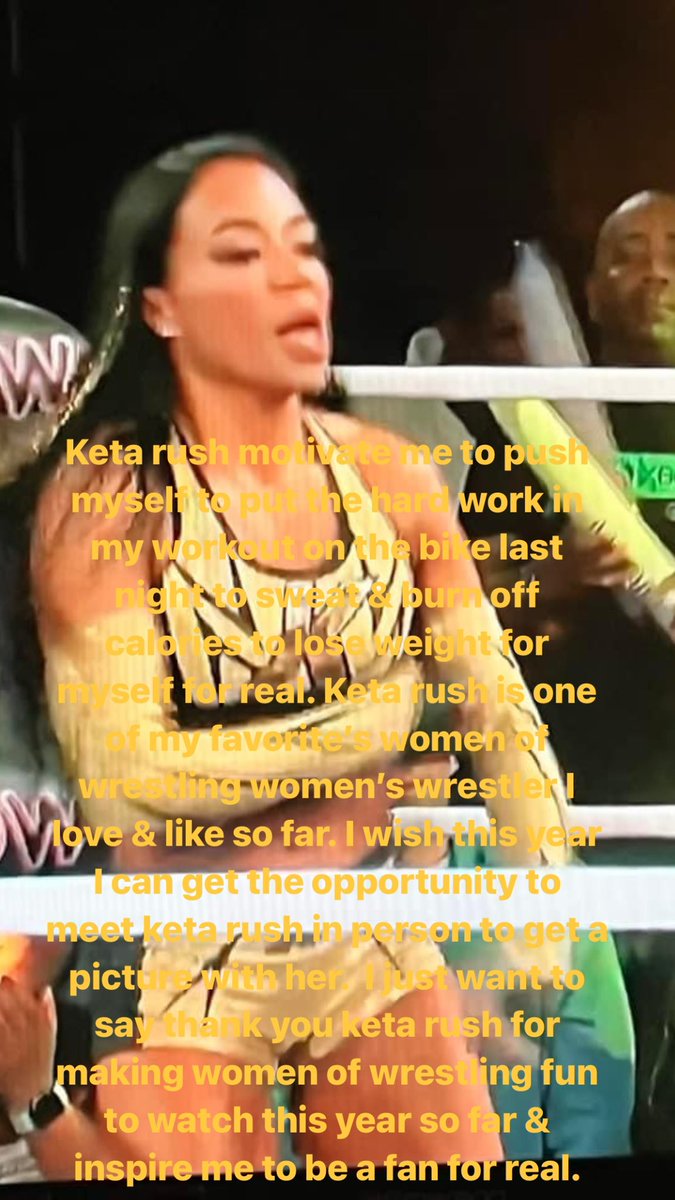 Hi keta rush you motivate me to push myself to put the hard work in my workout on the bike last night to sweat &amp; burn off calories to lose weight for myself for real. <a href="/WOW_keta/">Keta Rush</a>