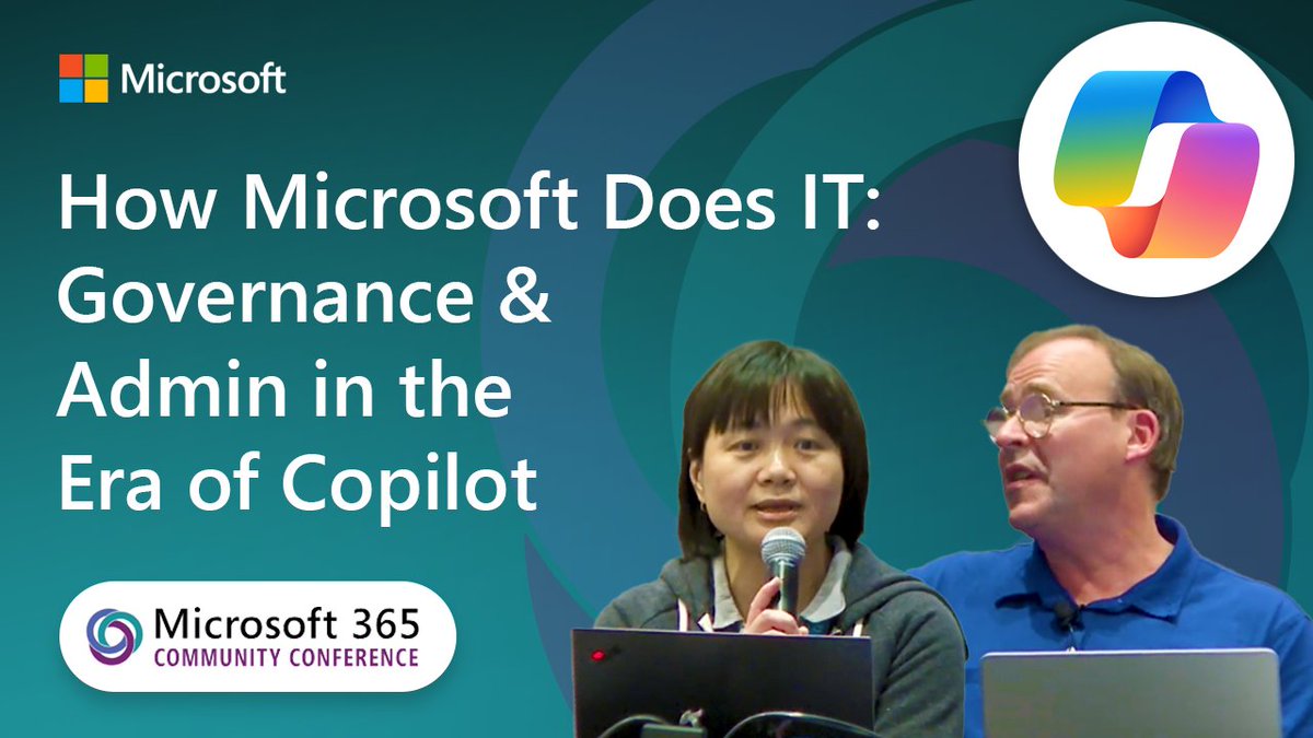 ✨ How Microsoft Does IT: Governance &amp; Admin in the Era of Copilot
 
How are we dealing with oversharing and sprawl, what can you do today and where are we going? 

📺 Watch now → msft.it/6019Yv0F1
 
#Microsoft365 #Governance