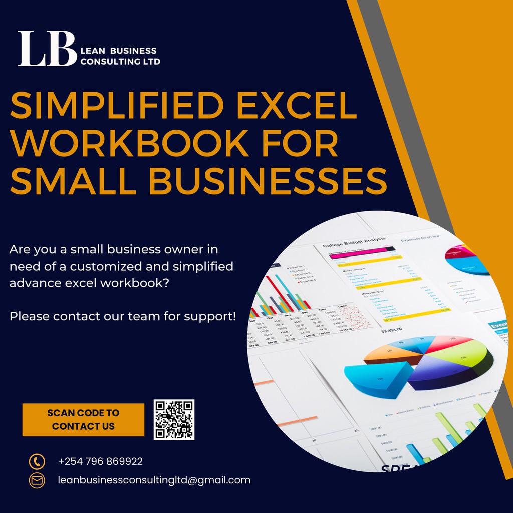 lbconsultingltd's tweet image. 😊HELLO!!!
Are you a small business owner in need of a simplified advanced excel workbook for accounting on your own?
We have you covered!!!👌
Please reach out!
Phone: +254 796 869922
Email: leanbusinessconsultingltd@gmail.com
#sme #soleproprietor #excelworkbook #accounting