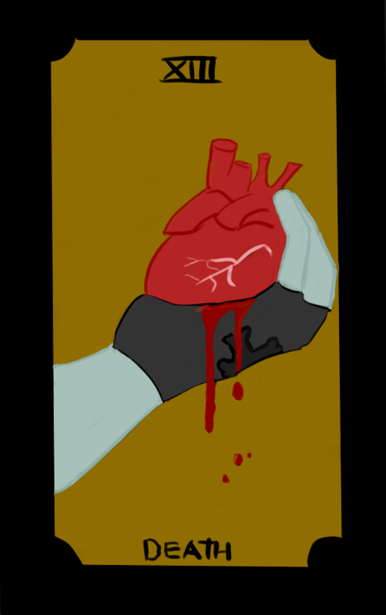 fre334's tweet photo. #flatlineweek2024 Tarot card XIII- The death,  i love Flatline and im trying to start drawing as a hobby so expect me to make my only neuron work this week. Hope you enjoy !! https://t.co/50FcfDMq5h